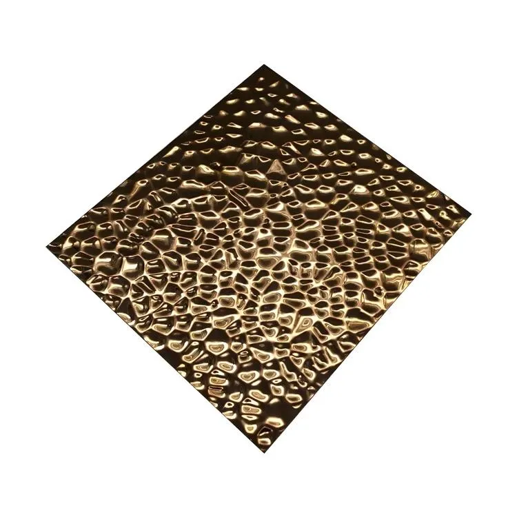 Stainless Steel Decorative Material Honeycomb Pattern Stamped Stainless Steel Metal Sheet for Wall Metal Decorative Panel