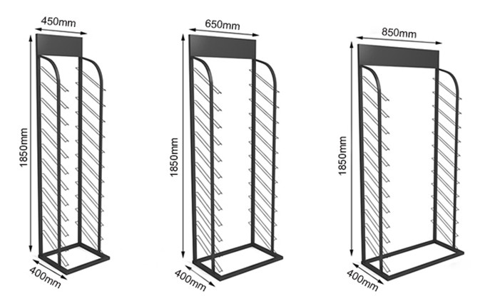 Metal Ceramic Floor Stand Stone Boards Tile Display Rack