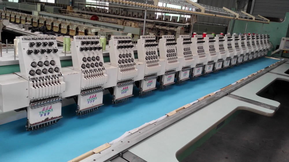 9 Needles Second Hand Tajima Electric Embroidery Machine TMFD-G918