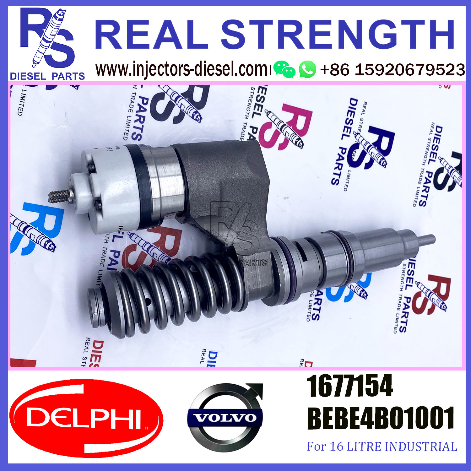 1677154 V-O-L-V Diesel Injector DELPHI BEBE4B01001 A0 For D12 3045 EURO SPEC
