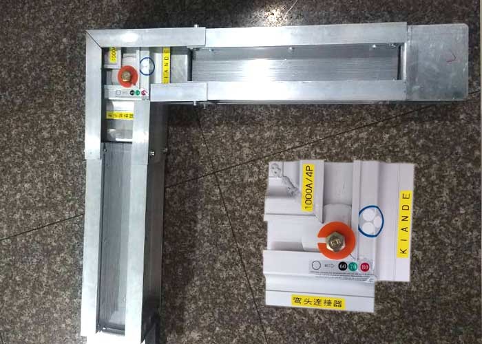 1000A 4P Copper Conductor Elbow Joint Busbar Accessories For Busduct Connection Bar