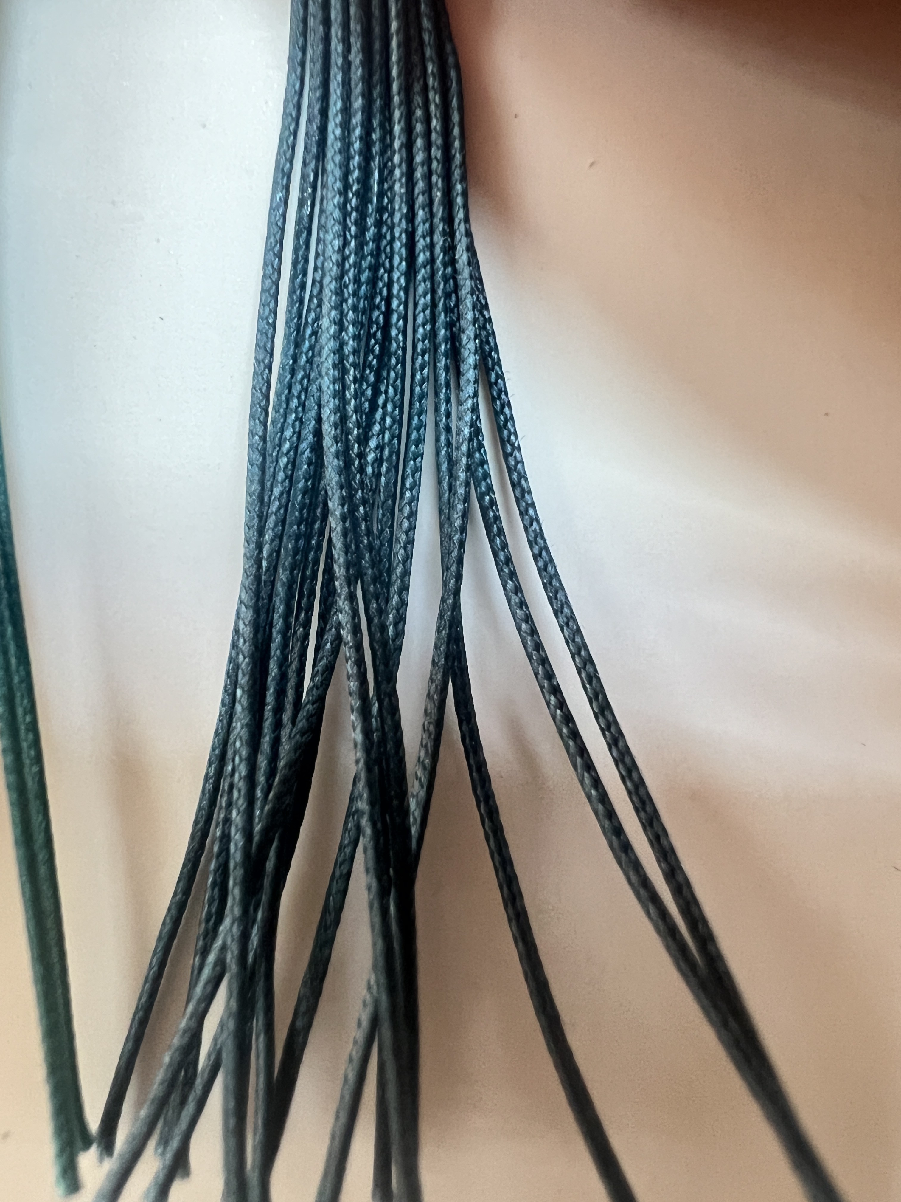 PVC Coated Yarn High Strength Polyester Round Coating Yarn Waxed Sewing Thread