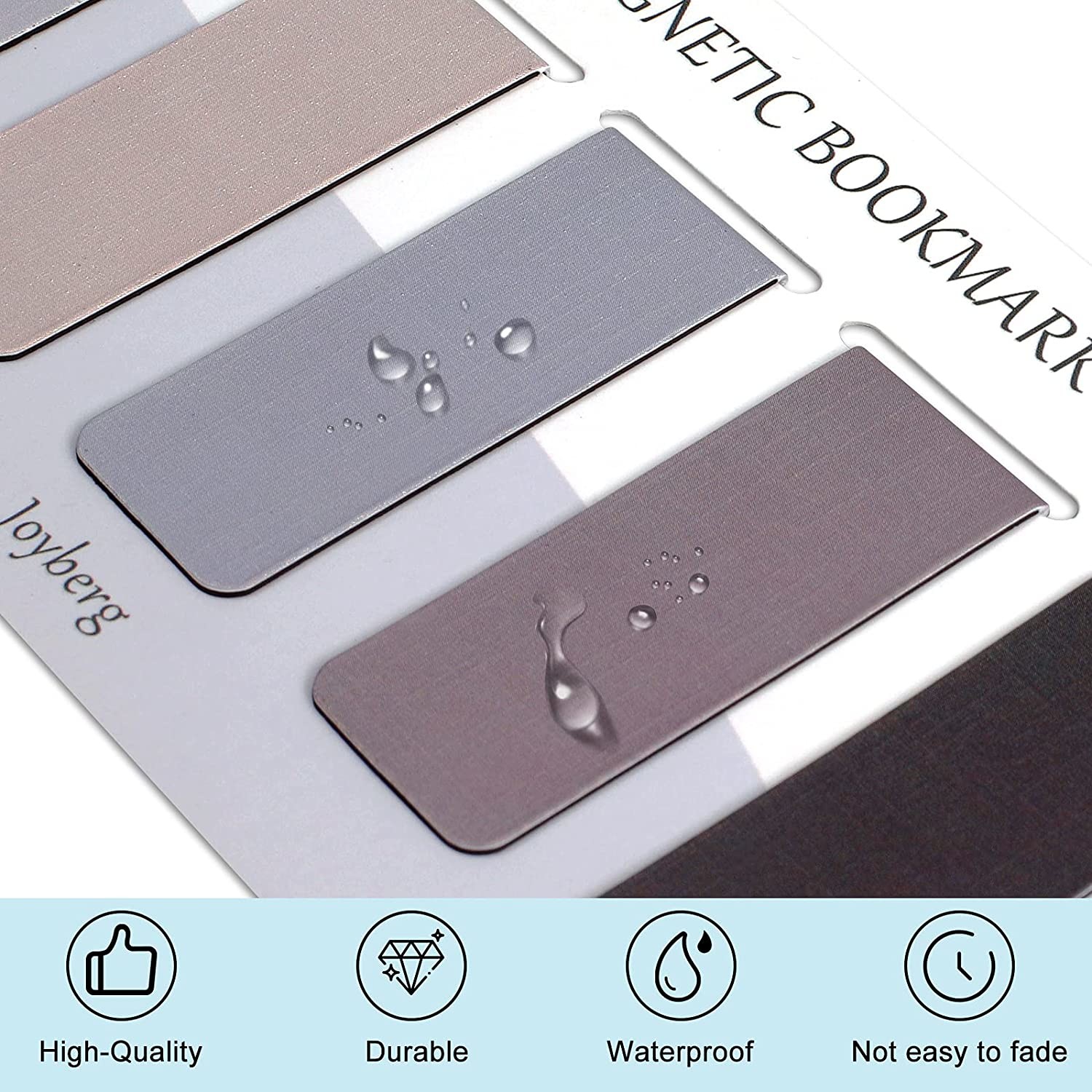 15pcs Solid Promotional Magnetic Bookmarks Magnet Stationery Page Tabs