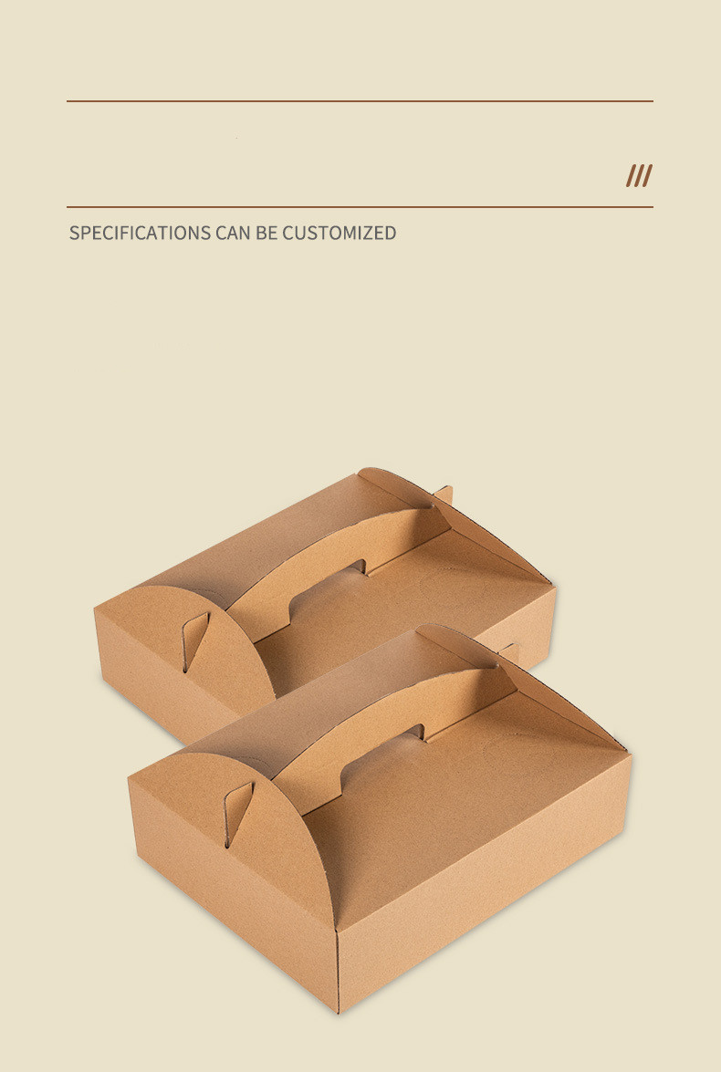 Sustainable Fried Chicken Boxes Packaging Meal Paper Box UV Coating