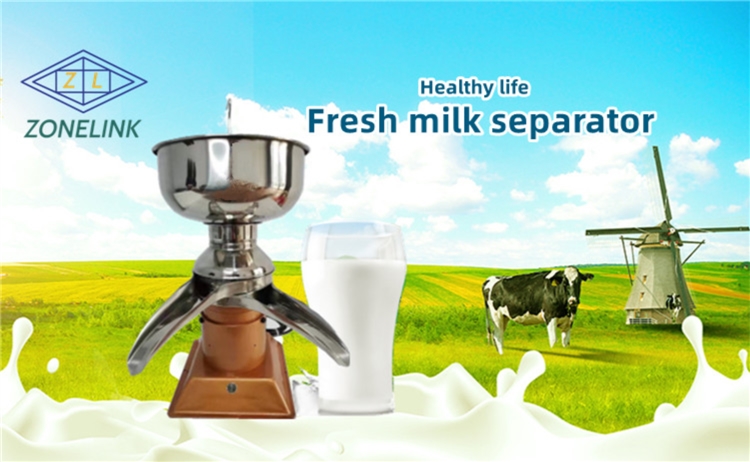 Small Type Milk / Skimmed Milk Machine with 9 KG Capacity and Centrifugal Separation