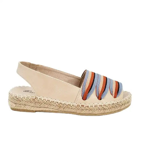 Round Toe Espadrilles Shoes High Heel With Authentic Espadrilles Sole Material