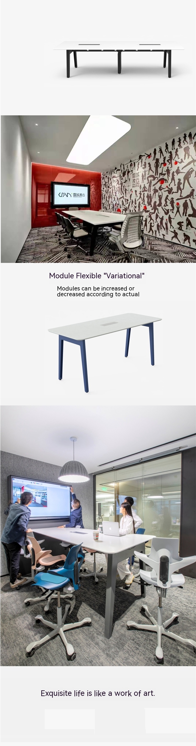 Mail Packing Modern Office Furniture for Executive Conference Table in Training Group