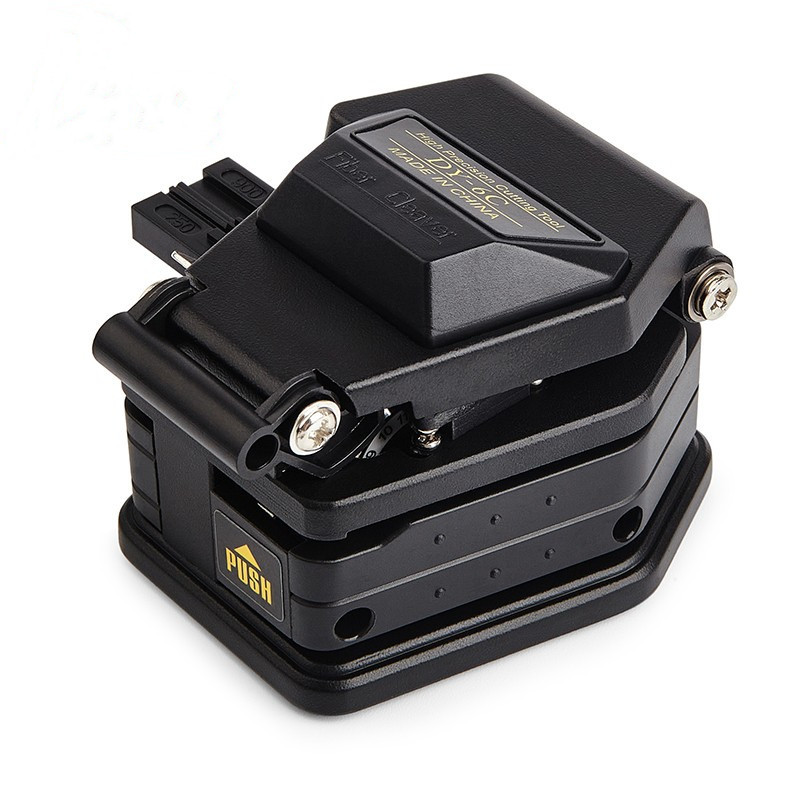 Black 6C Fiber Optic Cable Cleaver Optical Fiber Cleaver Cutter FTTH Tool