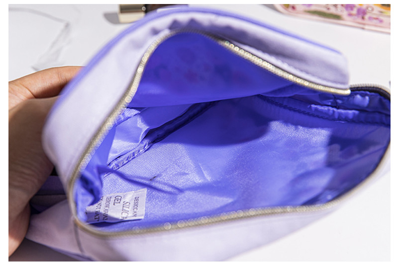 Simple Style Multifunction Polyester Cosmetic Bag