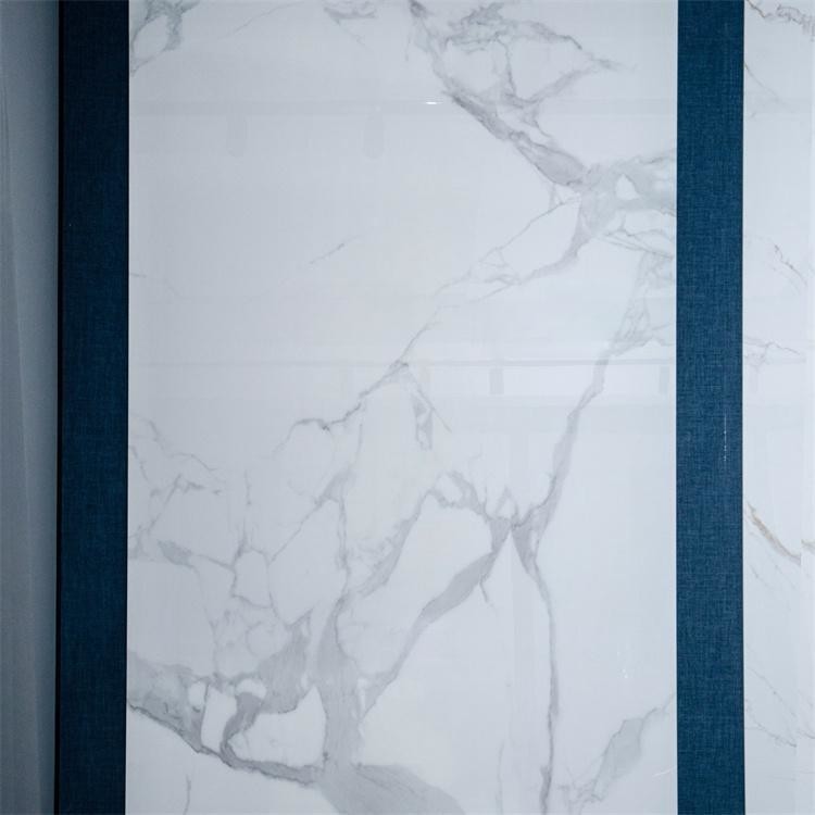 Glazed Polished Surface Sintered Stone Slab Porcelain Floor Tiles Acid Resistant