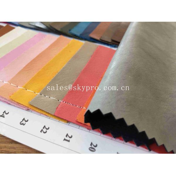 Environmental Protection PU Synthetic Leather Embossed PU Imitation Sheep Shrunk Grain