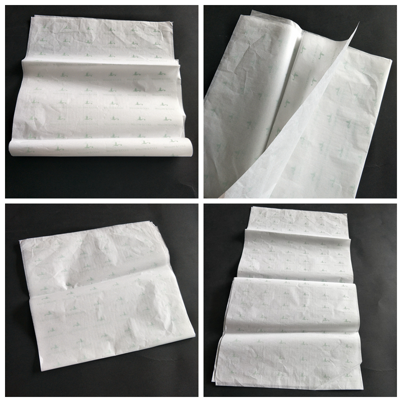 White Tissue Wrapping Paper Letterpress , Flower Wrapping Paper Gift Packaging