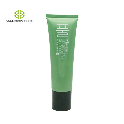 Green Screw Cap Plastic Cream Tubes Diameter 40 Mm Offset Printing