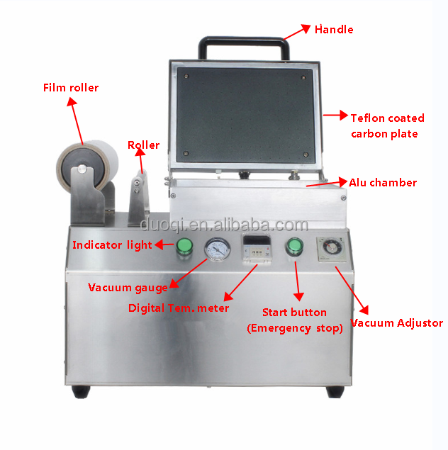 DUOQI-DQ240VCT Tray Vacuum Skin Pack Machine Multifunctional For Beef And Fish