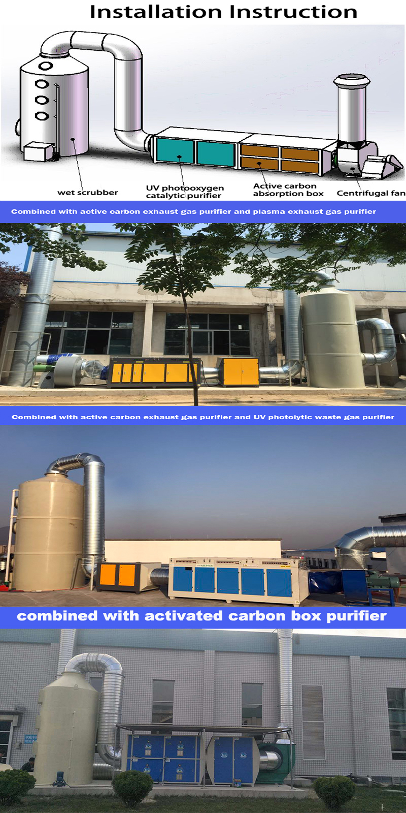 Design Photooxygen Catalytic Waste Gas Treatment Equipment for Energy Mining Industry