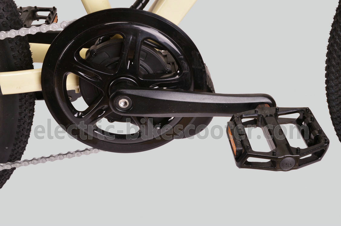 32km/H Mens Mid Motor Electric Bike , 36V 350W Mid Motor Electric Mountain Bike