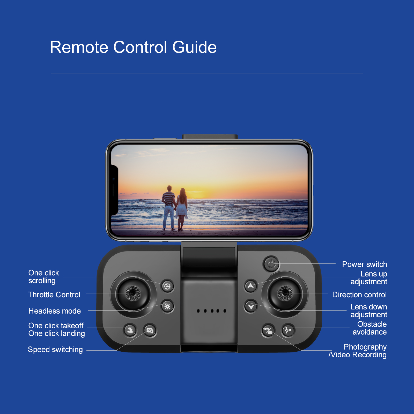 Foldable 4k Camera Drone Capture Stunning Aerial Views with Our Perfect Aerial Photography Equipment Control Distance 100M