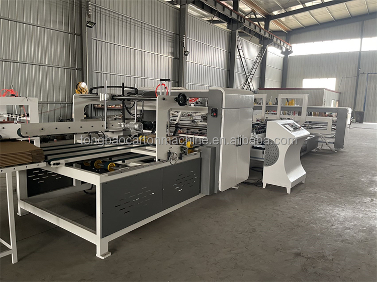 Top- Automatic Corrugated Box Gluing Machine Folder and Gluer Machine for Carton Box