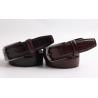 Buy cheap Big Crocodile Grain Genuine Mens Leather Dress Belt 3.5cm Width With Gun Metal from wholesalers