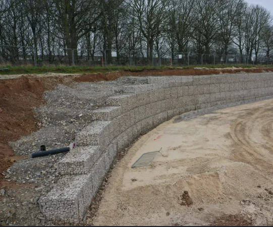 50x100mm Galvanized Welded Gabion Rock Box Mesh For Flood Control Retaining Wall Fence