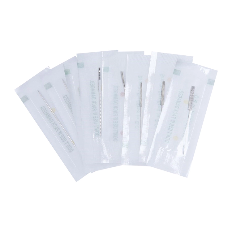 Plastic Permanent Disposable 1R Eyebrow Tattoo Makeup Needles For Tatoo Machine