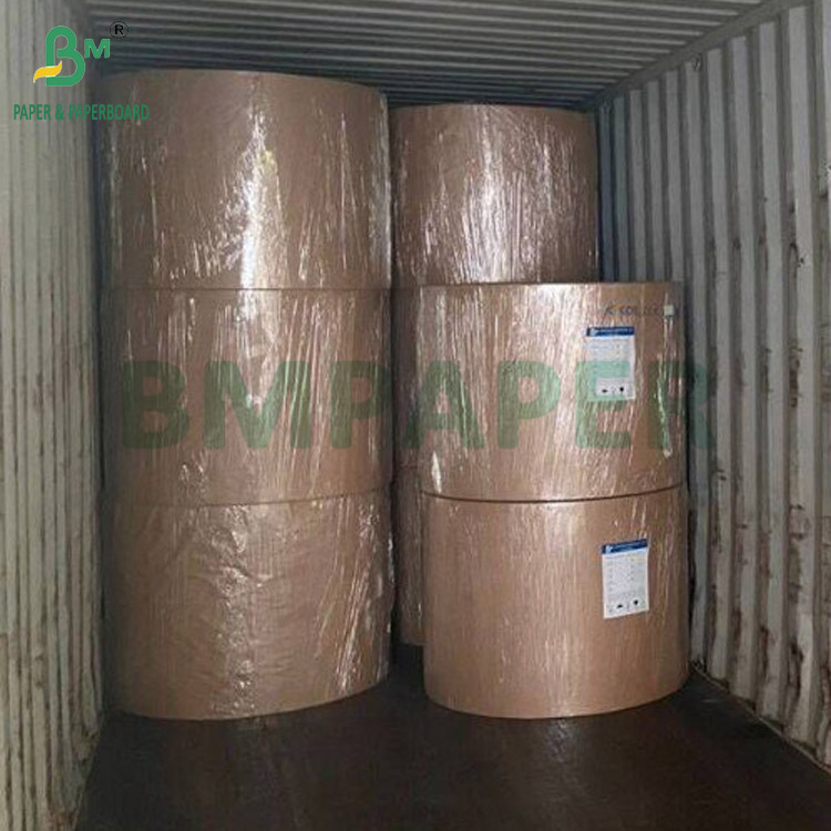 70gsm Metallic Paper For Beer Bottle Labels Silver Top White Back 765mm
