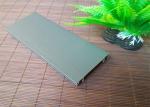 Grey Aluminium Skirting Board Profiles Powder Coating Anti Wear 0.8mm Thickness