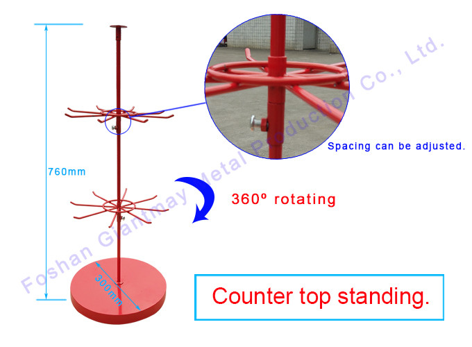 Counter Racks Metal Display Tabletop Stand Hanging Hooks