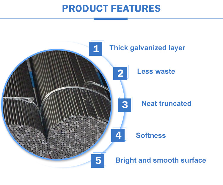 Construction Cut Binding Tie Hot Dipped Galvanized Iron Wire 0.6mm
