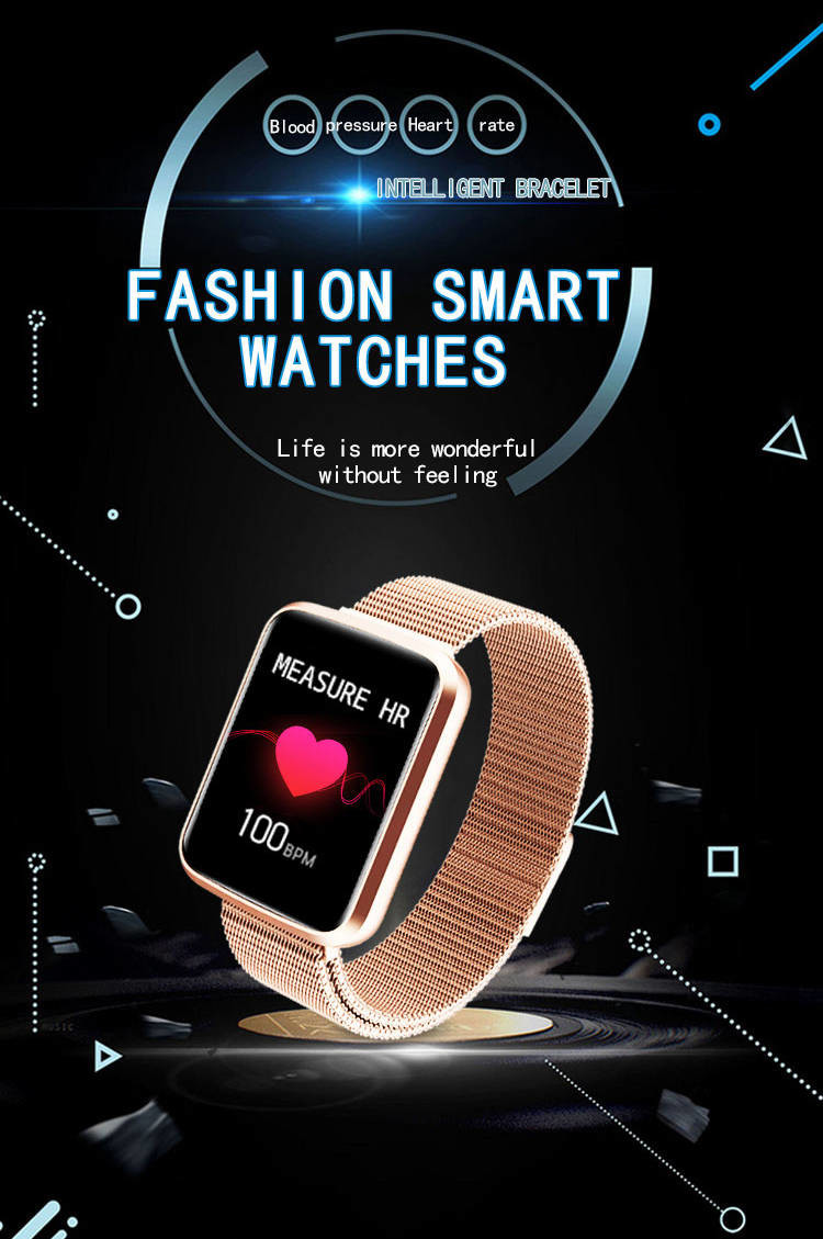 Realtek 8762C Women Smart Watch SMS TFT Calorie Monitoring Music Control