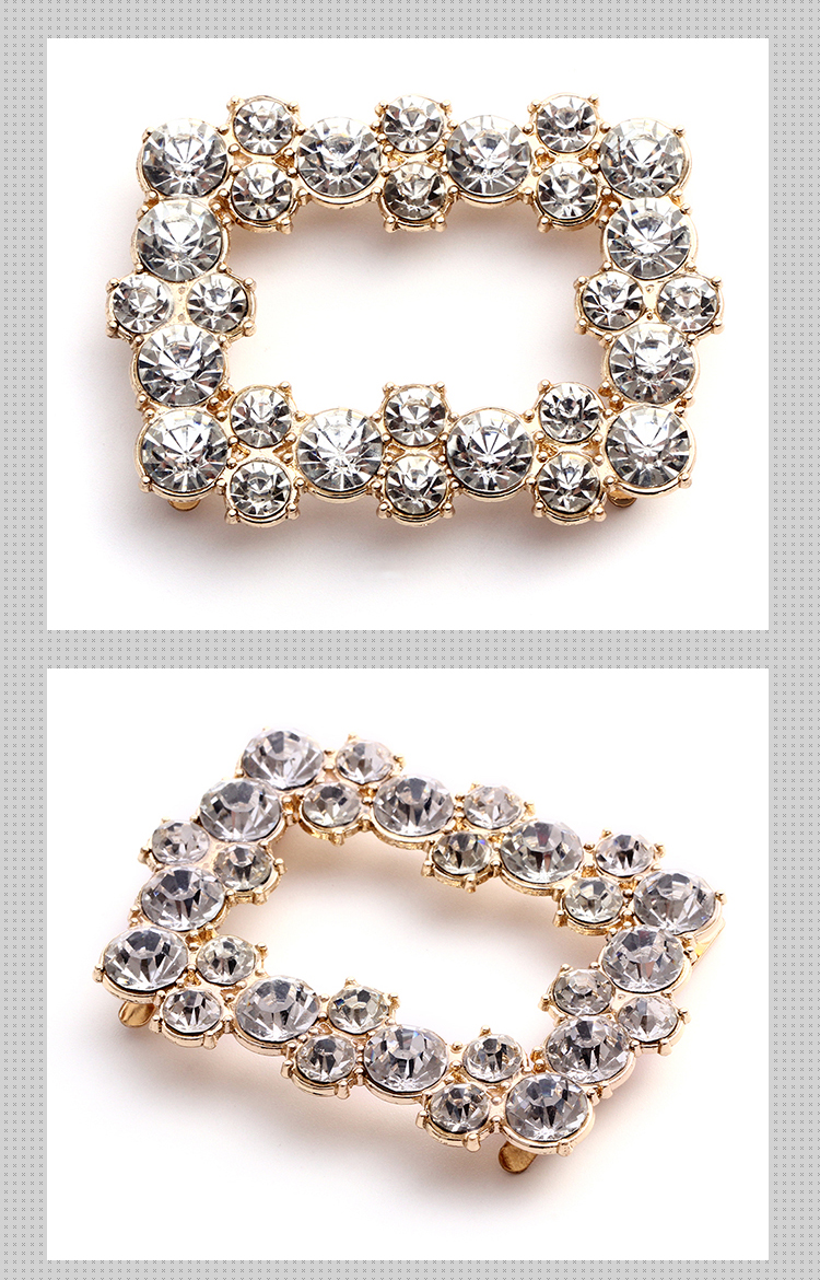 New Style Classic Fancy Shoe Clips 47mm*60mm Colorful For Bags / Clothes