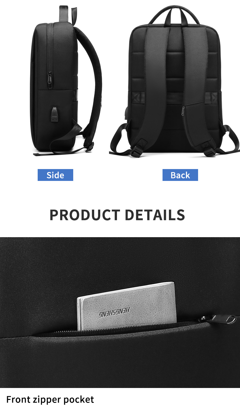 Factory hot sell travel custom logo waterproof backpack business man bag laptop backpacks