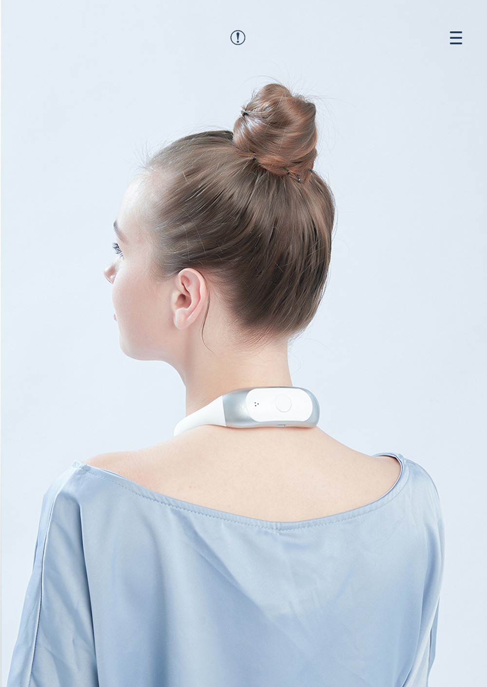 OEM Electric Neck Back Shoulder Warmer Relax Massage Relieve Neck Pain TENS Shiatsu Deep Kneading Mini Neck Massager