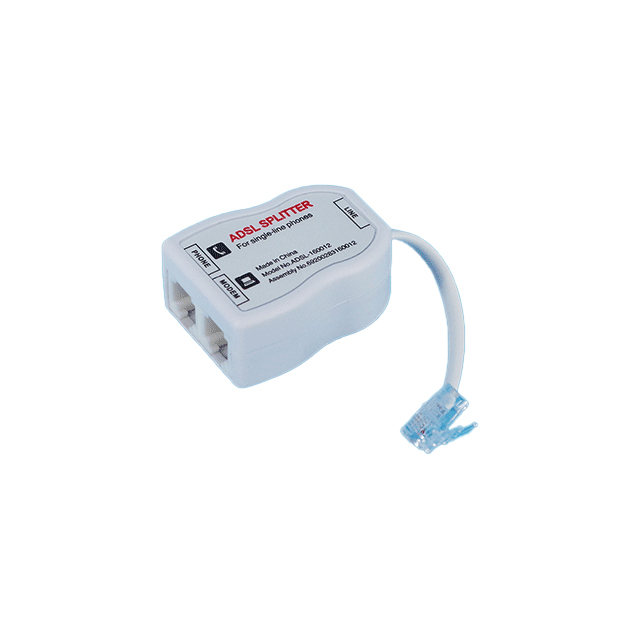 VDSL ADSL RJ11RJ45 6P4C Splitter Adapter SP-201 with Inner Conductor Tc
