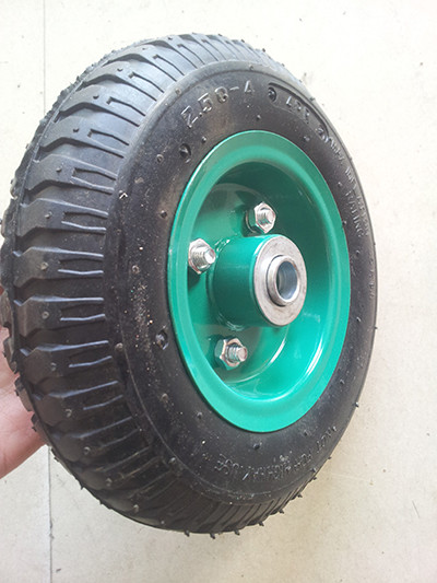 300-400mm Black PU Foam Wheels Pneumatic Air Tires