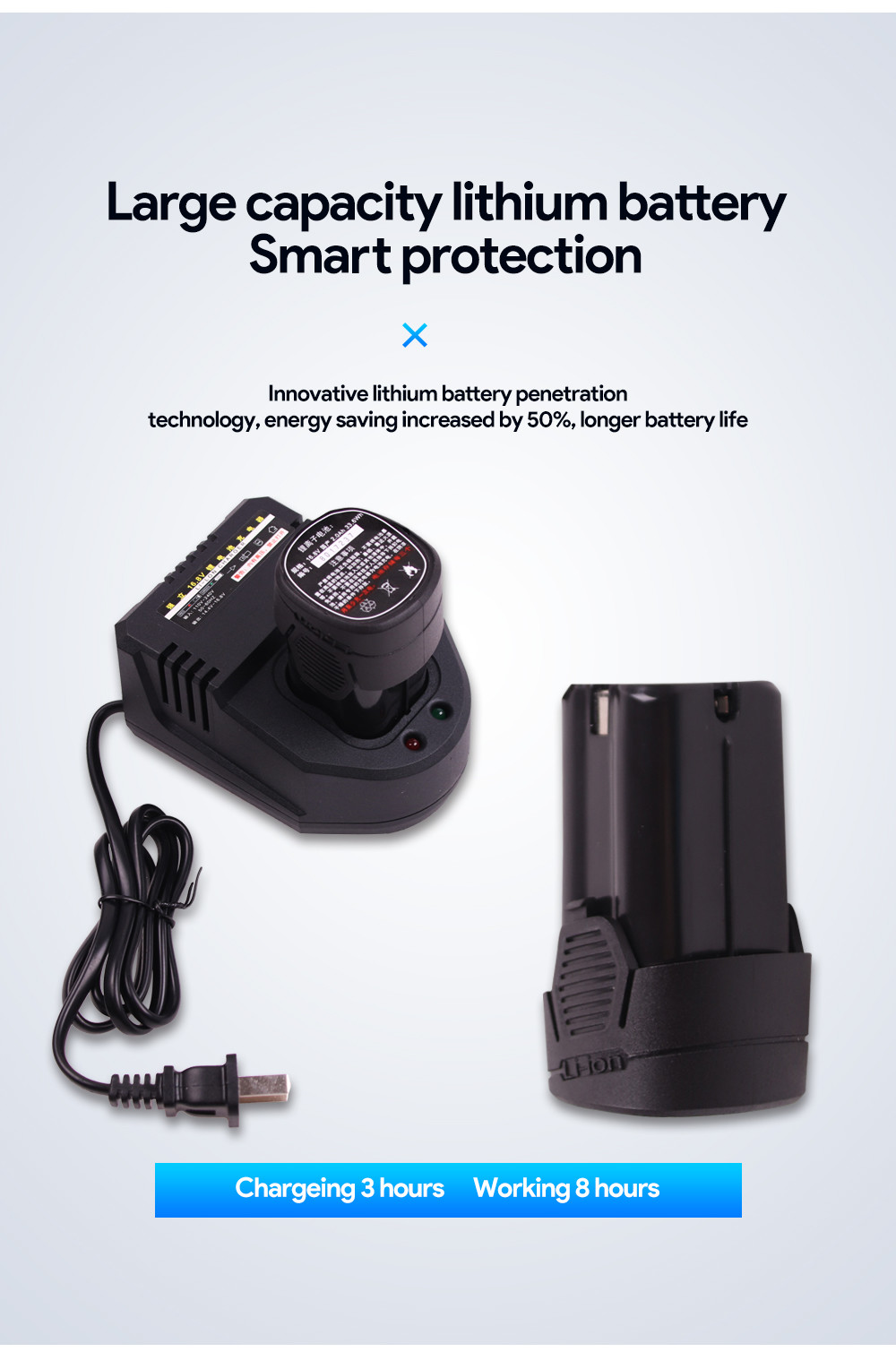 25mm de diámetro de corte electric tijeras de podar tijeras de la batería de litio