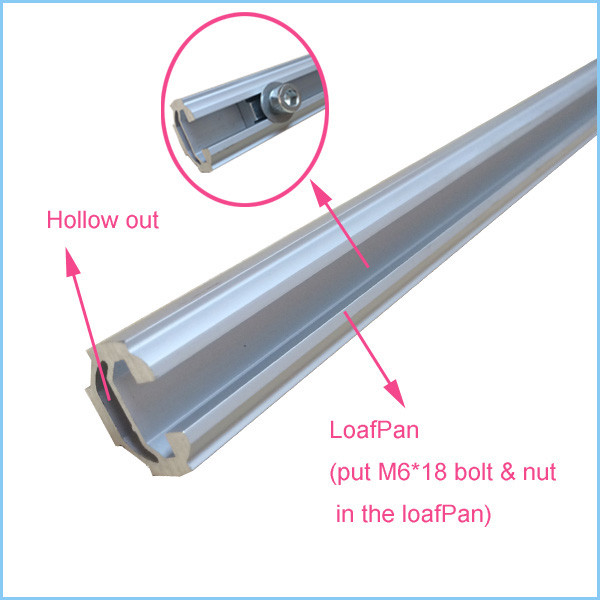 Oval Shape Aluminum Alloy Tube With Hole And Slot Dia-Casting Flexible Aluminum Pipe