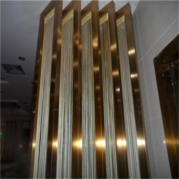Polished Finishes Black Stainless Steel U Channel U Shape Profile Trim 201 304