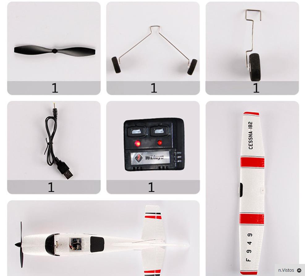 2.4G 3D6G 3Ch Fixed Wing Remote Control RC Airplane RTF Upgrade Version Digital Servo