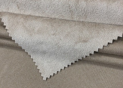 140GSM 100 Polyester Material For Shoes Camel Color Environment Friendly