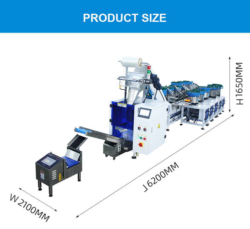High-Performance Automatic Equipment Screw Hardware Accessories Plastic Pouch Packing Machine