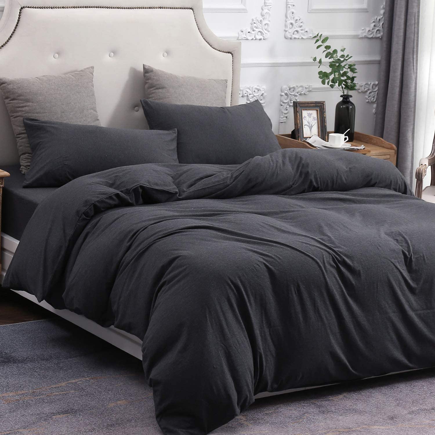 Super King Size Solid Microfiber Bedding Sheets Set with Woven Fabric and OEM Service