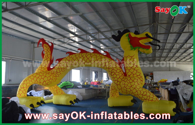 Wedding Arch Decorations 7 X 4M Inflatable Entrance Arch / Inflatable Finish Arch For Promotional