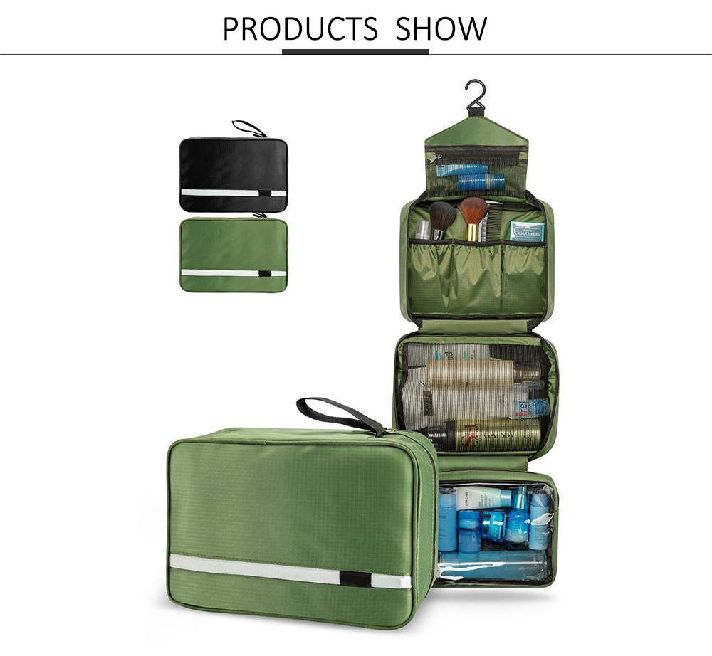 Water Resistant Nylon Cosmetic Makeup Bag For Travel
