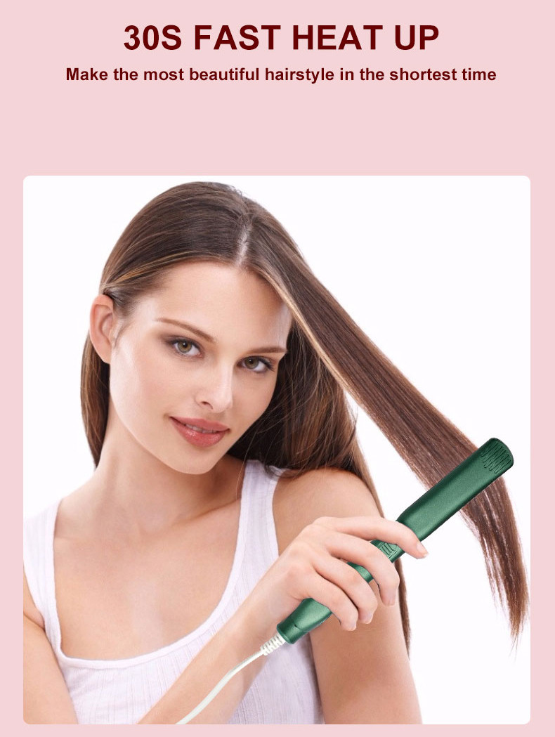 LED Mini Hair Straightener , Tourmaline Ceramic Small Travel Flat Iron