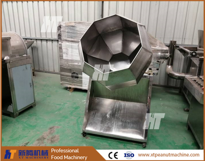 500kg/H Peanut Coating Machine Chestnuts Sugar Coating Equipment Seasoning
