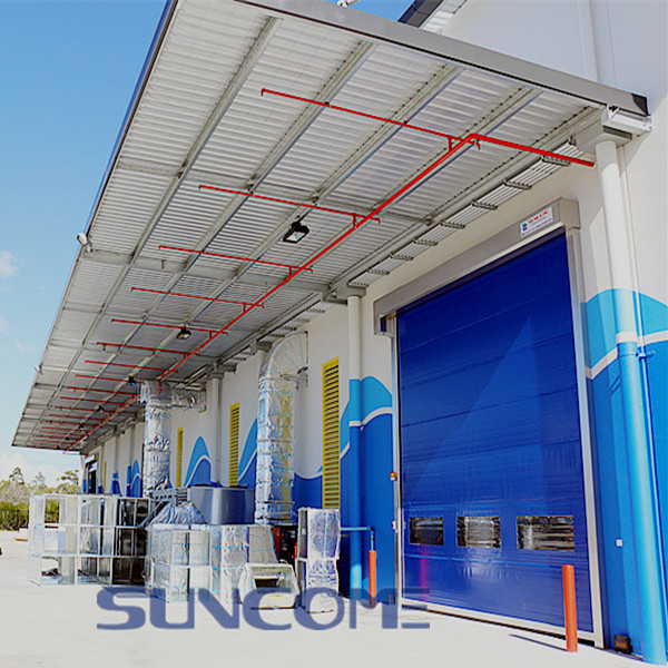 Industrial High Speed PVC Rolling Doors Self Trouble - Shooting Recognizing System