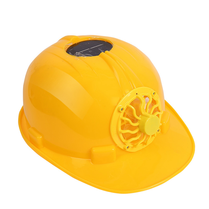 25 pcs Carton Quantity SH001 Solar-Powered Fan Cooling Air Engineering Safety Helmets for Construction