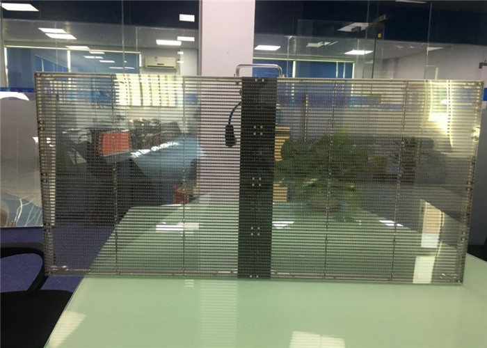 P3.91-7.81 Transparent AVOE LED Display For Building Glass Wall Lightweight for American market