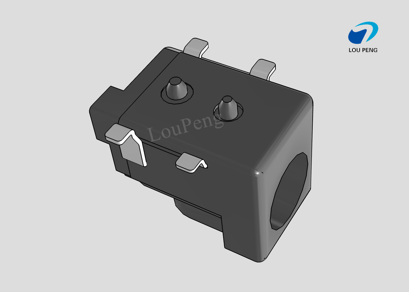 DC Jack Connectors, Cable-to-Board, 4 Position, Jack, 25VDC Operating Voltage, Right Angle, Printed Circuit Board, SMD